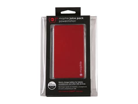 Mophie Juice Pack Powerstation Red 4000 Mah Battery For Smart Phones