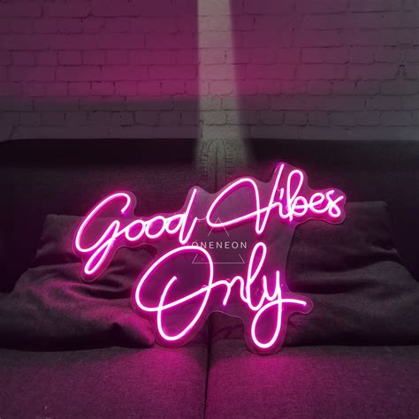 Good Vibes Only Neon Signcustom Neon Signneon Signhandmade Etsy