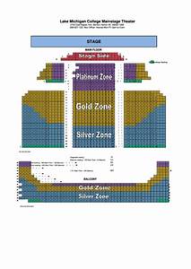 Lake Michigan College Mainstage Theater Seating Chart Printable Pdf