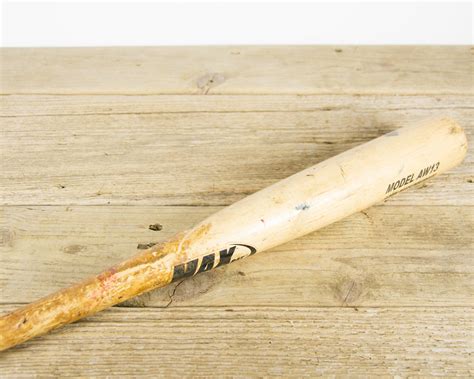 Vintage Wooden Baseball Bat Brewers Max Bat Pro Maple Model Aw13