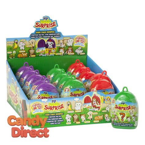 Pip Squeaks Surprise Toy Candy 04oz 15ct