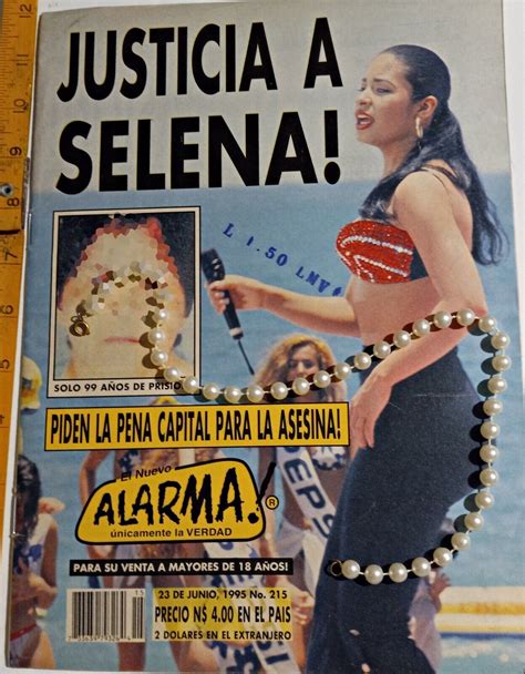 Selena Quintanilla Alarma Magazine Justicia A Selena Jun 1995 4628012737