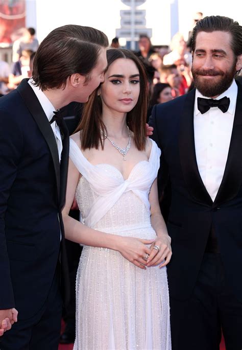Lily Collins On Red Carpet Okja Premiere At Cannes