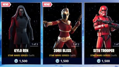 Star Wars Skins Return Release Date In Fortnite Item Shop Star Wars