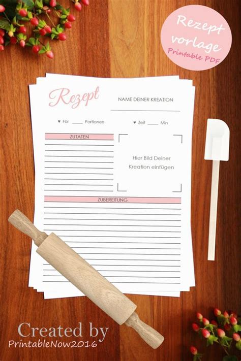 20+ word vorlage rezept source : Rezeptvorlage zum Drucken // Printable recipe template ...