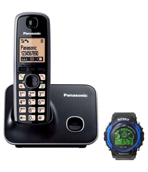 Buy Panasonic 3711 Cordless Landline Phone Black Online At Best