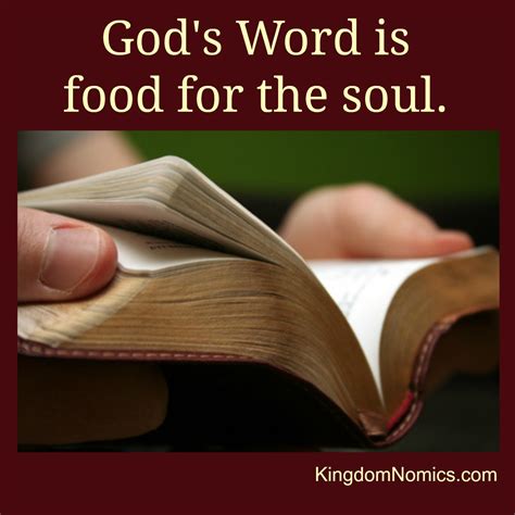 Gods Word Is Food For The Soul