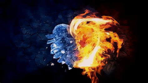 Love Fire And Ice Wallpaper