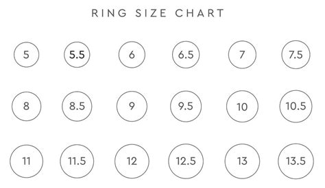 Ring Sizer Chart Printable Riderilo