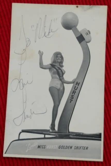 Vintage Miss Hurst Golden Shifter Linda Vaughn Signed Original Picclick