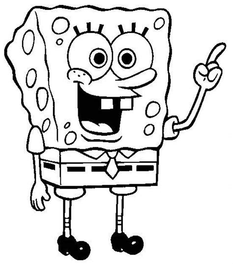 √kumpulan Gambar Mewarnai Spongebob Untuk Anak