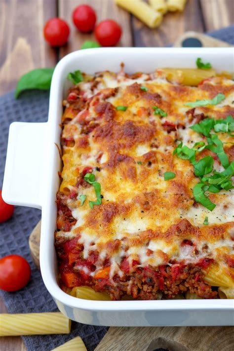 Nudelauflauf Bolognese Mit Hackfleisch Gaumenfreundin