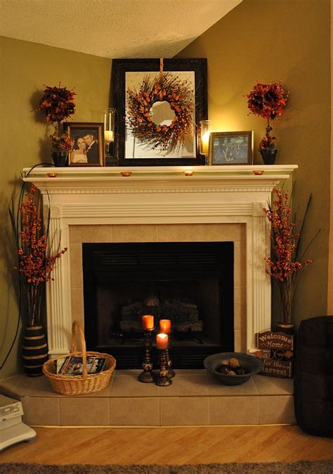 Wreath Over Mirror Corner Fireplace Decor Fireplace Mantel Decor