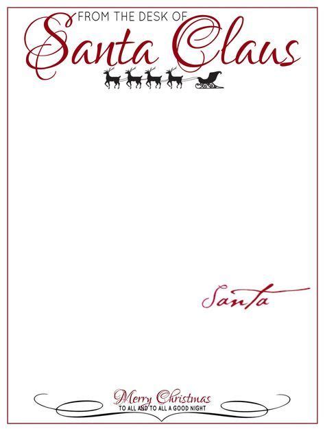 From the desk of letterhead : The Desk of Letter Head From Santa Claus | Santa letter template, Santa letter printable, Letter ...