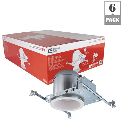 Shop recessed lighting and more at the home depot. Commercial Electric 6 in. White Recessed Lighting Housings ...