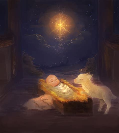 Baby Jesus In The Manger By Yesho10 On Deviantart