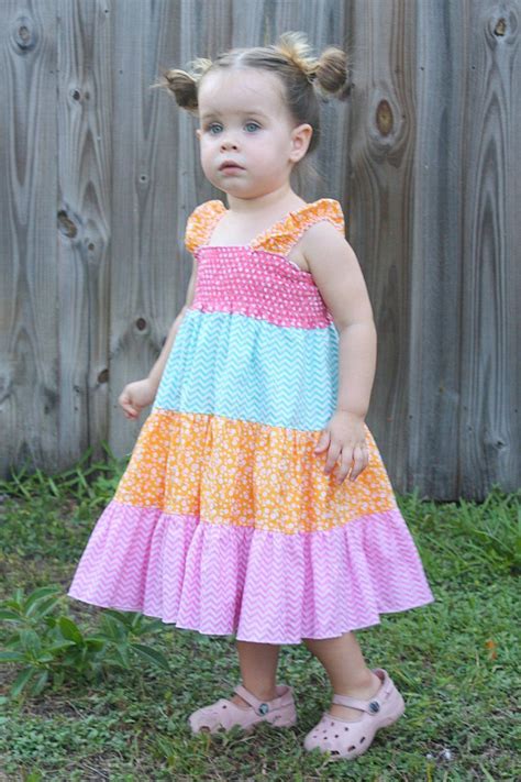Brooklyns Tiered Sundress Pdf Pattern In Sizes 612 Mos Etsy Baby