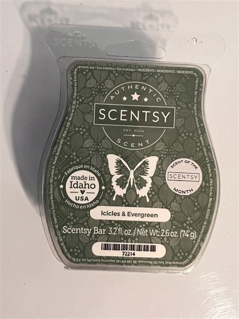 Scentsy Icicles And Evergreen Wax Bar Ebay