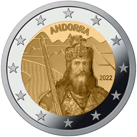 2 Euro Coin The Legend Of Charlemagne Andorra 2022