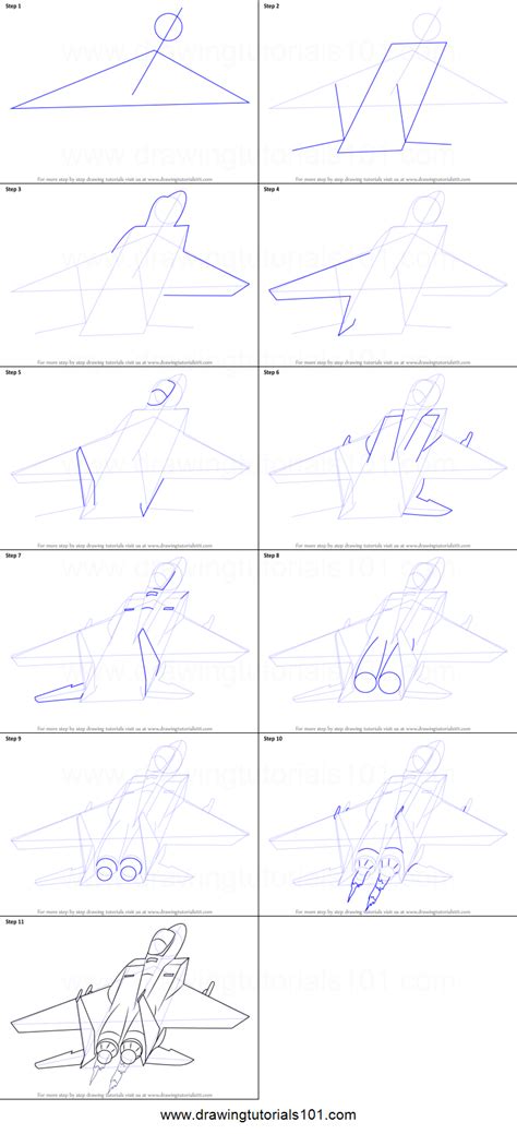 See full list on drawingforall.net How to Draw a Jet Plane printable step by step drawing ...