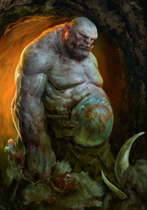 Ogre By Manzanedo On Deviantart Fantasy Monster Ogre Fantasy Creatures