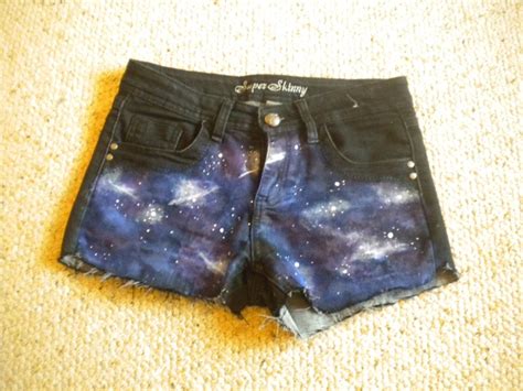 A Little Bit Of Everything How To Make Galaxy Patterned Shorts Out Of