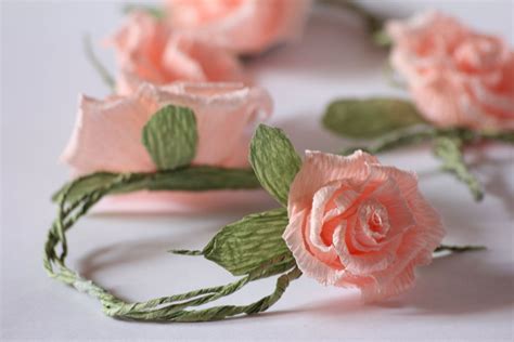 Paper Flower Garland Can Make These Using Crepe Paper Paper Flower
