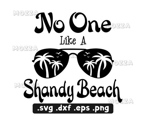 No One Likes A Shady Beach Svg Beach Svg Vacation Clip Art Etsy