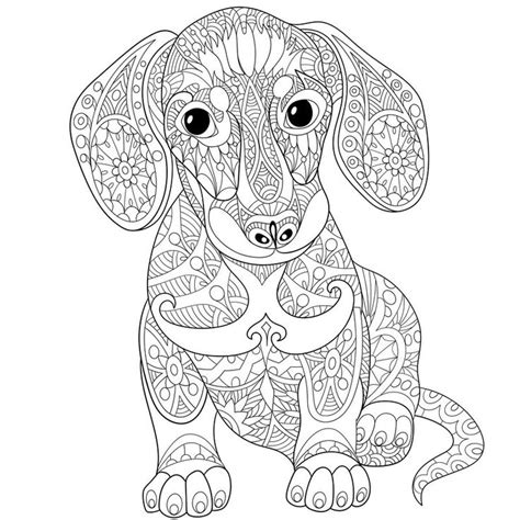 Pin On Adult Colouringsimply Doggies