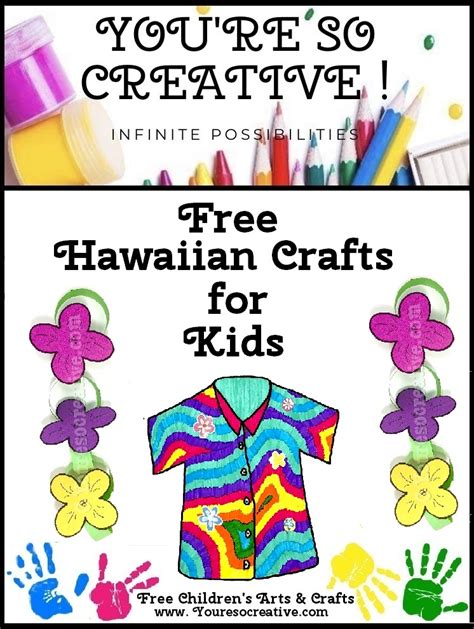 Free Hawaiian Crafts For Kids Youre So Creative