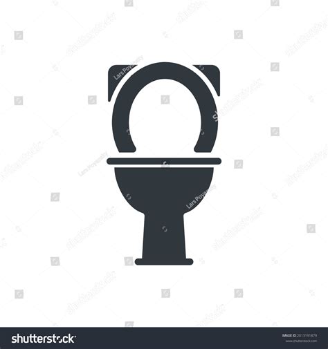 Toilet Simple Sign Urinal Icon Isolated Stock Vector Royalty Free