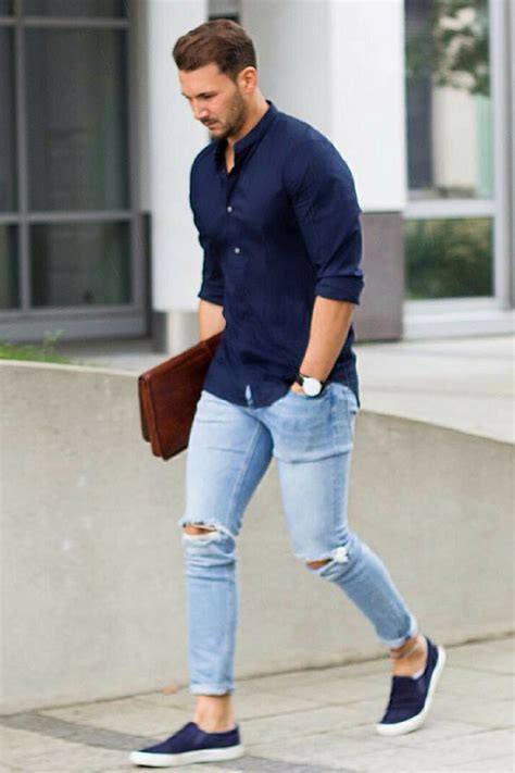 Saw something that caught your attention? Casual Shirt Outfits For Men | Casual shirts outfit, Mens ...