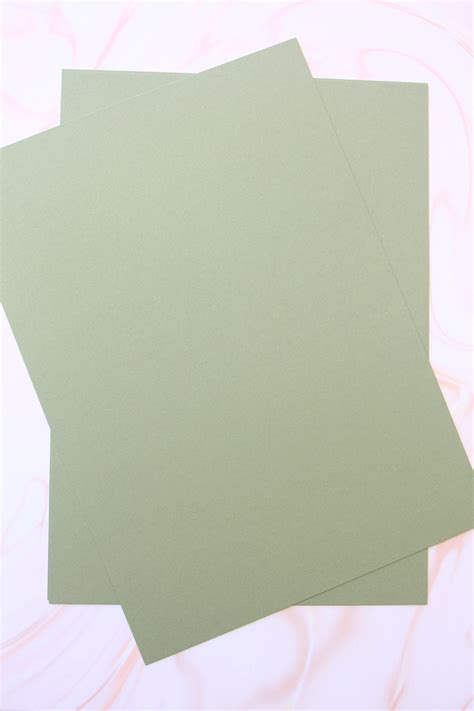 Moss Green Matte Colour Card Stock 240gsm Etsy Uk