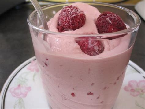 Glace à la framboise