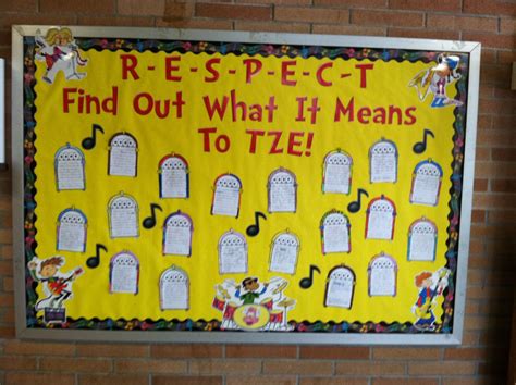 Respect Bulletin Board Students Write On Jukeboxes How To Show Respect