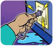 Electrical Hazards In Kitchen Clip Art Library
