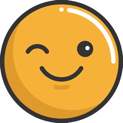 Wink Emoticons Emoji Feelings Smileys Icon