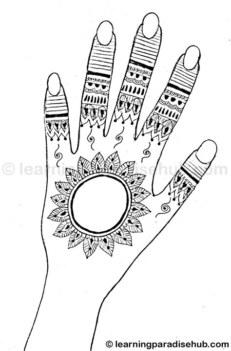 Simple And Easy Mehndi Design For Hand Mehndi Designs