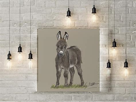 Donkey Foal Limited Edition Canvas Print Uk Handmade Products