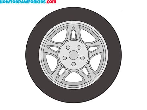 How To Draw A Wheel Easy Drawing Tutorial For Kids