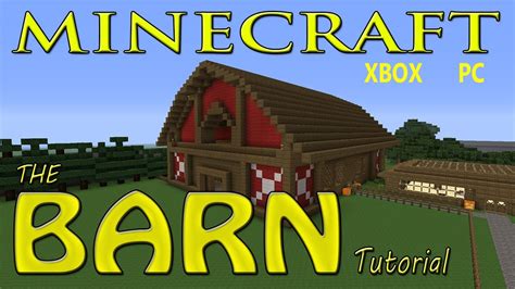 Minecraft EASY BARN Tutorial with SCHEMATICS !! 
