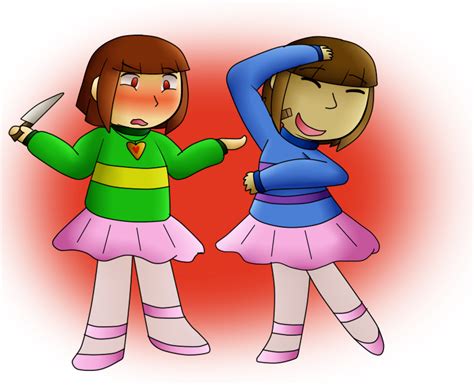 Undertale At Frisk And Chara In Tutus By Poi Rozen On Deviantart