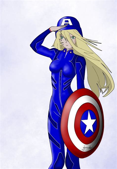 captain america girl anime captain america america girl anime