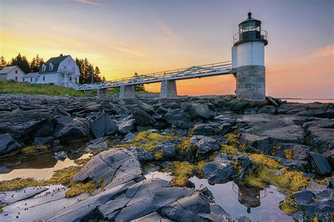 Summer Sunrise At Marshall Point Lighthouse Photograph By Kristen