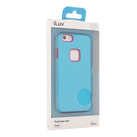 Iluv Regatta Iphone 6 Case Teal With Pink Dual Layer Shop At H E B