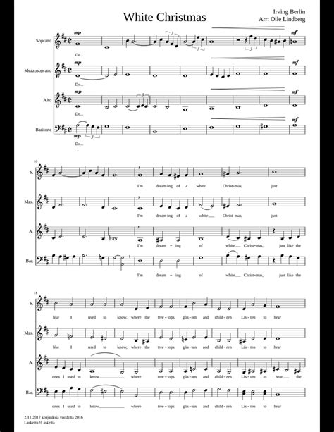 The music in the hal leonard student piano library encourages music, the effort it takes. White Christmas sheet music for Piano download free in PDF or MIDI