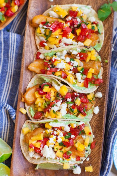 The Best Fish Tacos With Mango Salsa Tatyanas Everyday Food