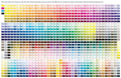 Free Pms Color Chart