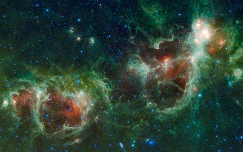 Green Red And Blue Abstract Painting Space Nebula Hd Wallpaper