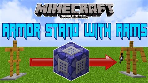 How To Have Arms On Armor Stand In Minecraft Java Editon Make A Armor
